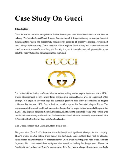 study of gucci pdf.